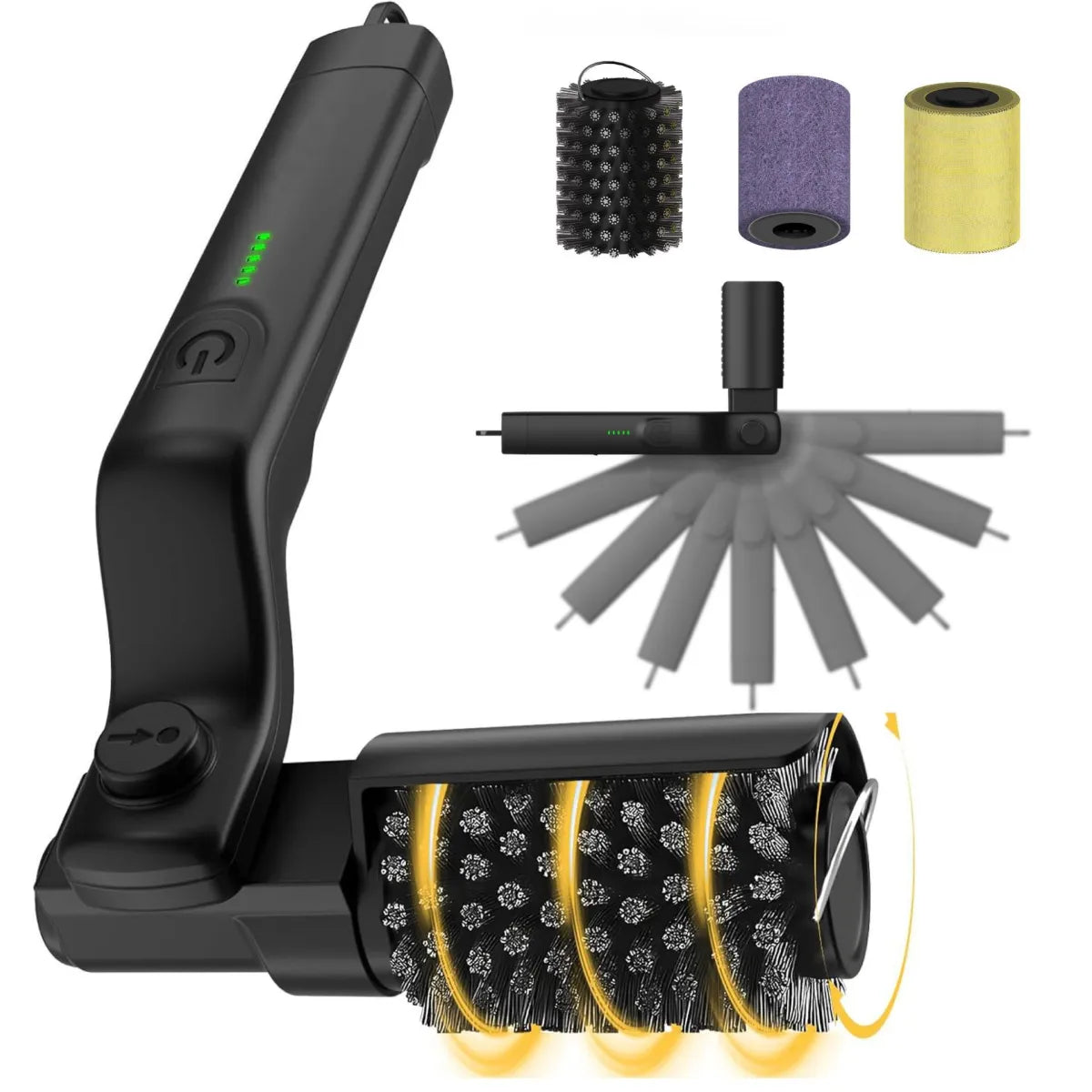 FlameReady™ Electric BBQ Grill Brush - Rotating Steel Bristles